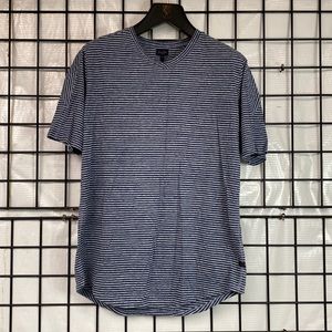 Good Man Brand Hi Vee Tee Size M Color Navy/Blue Heather 100% Cotton